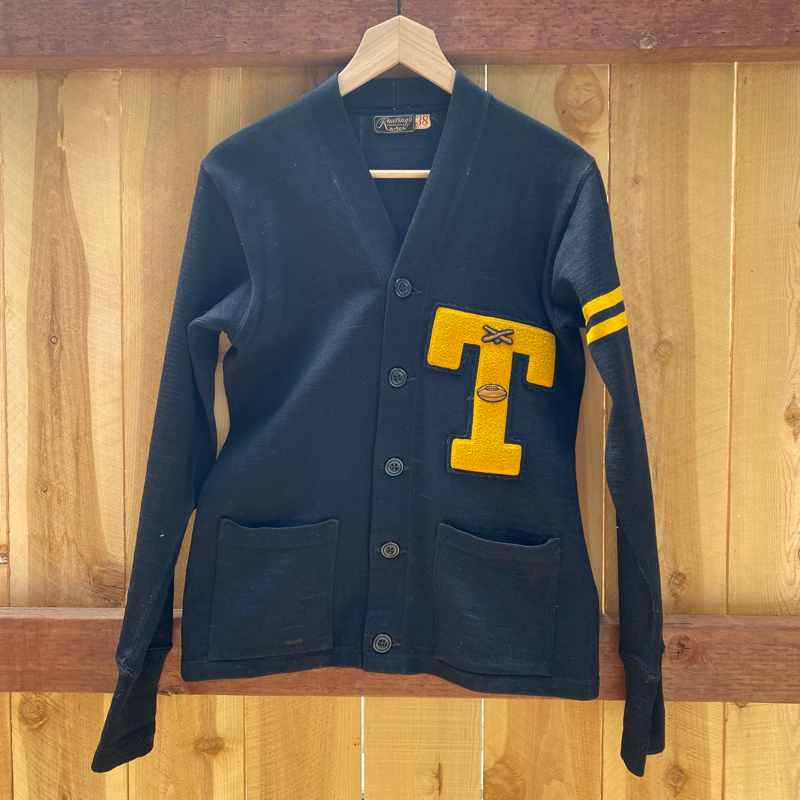 Vintage letterman deals cardigan